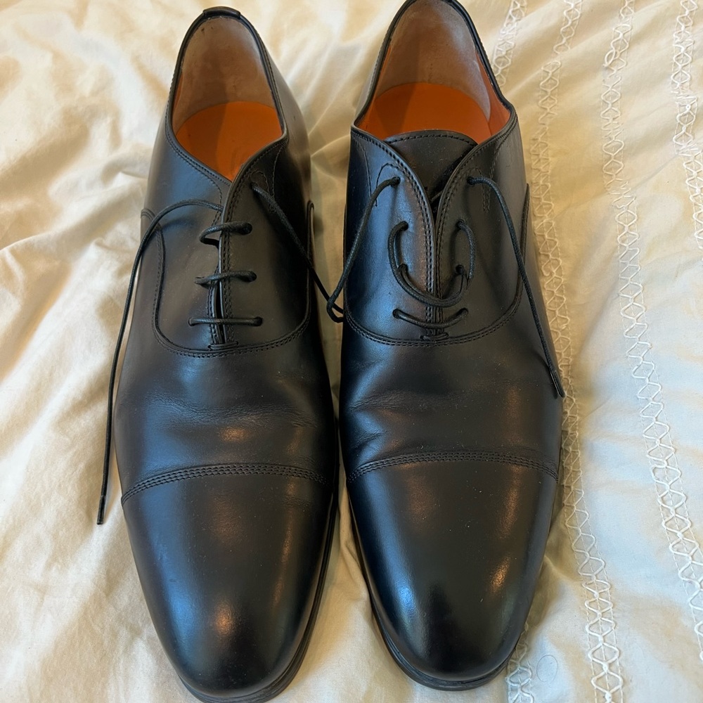 Santoni mens shoe Italian leather